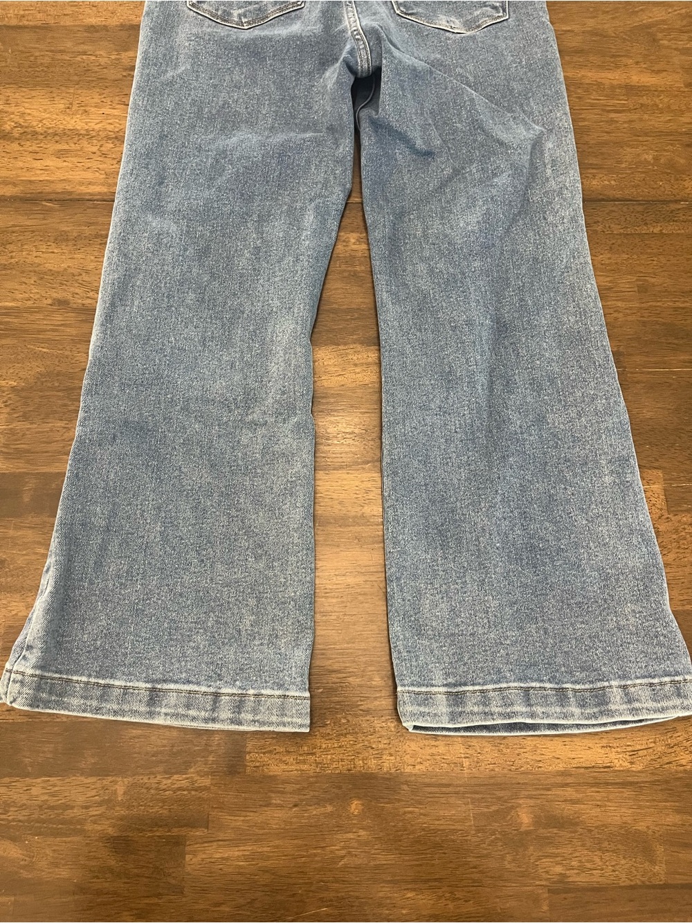 Risen High Rise Front Patch Pocket Flare Jeans Sz 11 30 Womens Risen Denim Pants - Picture 8 of 9